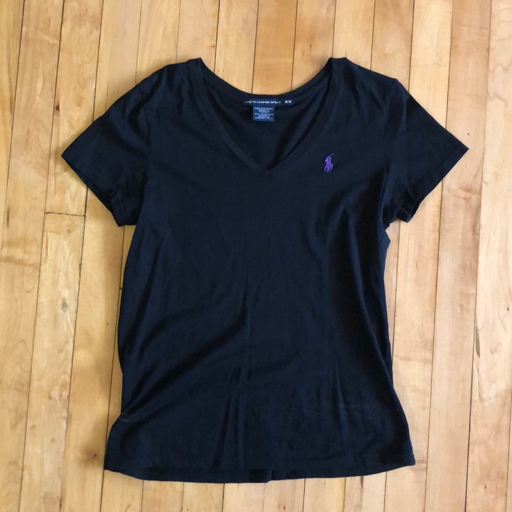 Polo Ralph Lauren black womens tshirt